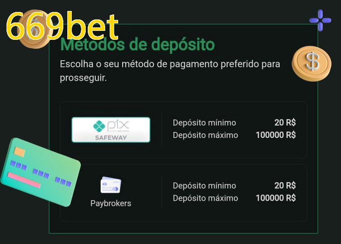 O cassino 669betbet oferece uma grande variedade de métodos de pagamento