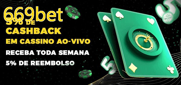 Promoções do cassino ao Vivo 669bet